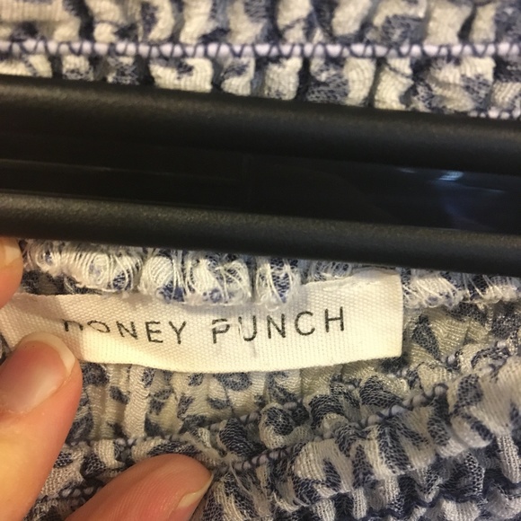 Honey Punch blue floral drop waist dress - Picture 5 of 5